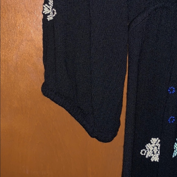 Free People black, blue dress/tunic XS never worn - Picture 6 of 6
